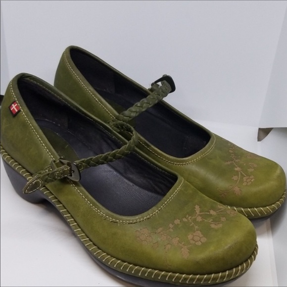 Ecco Shoes - Ecco Sussex Green Suede Mary Janes Shoes Size 37